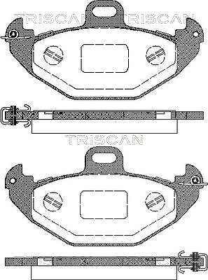 Triscan Bremsbelagsatz, Scheibenbremse [Hersteller-Nr. 811025007] für Renault