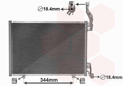 Van Wezel Kondensator, Klimaanlage [Hersteller-Nr. 18015702] für Ford