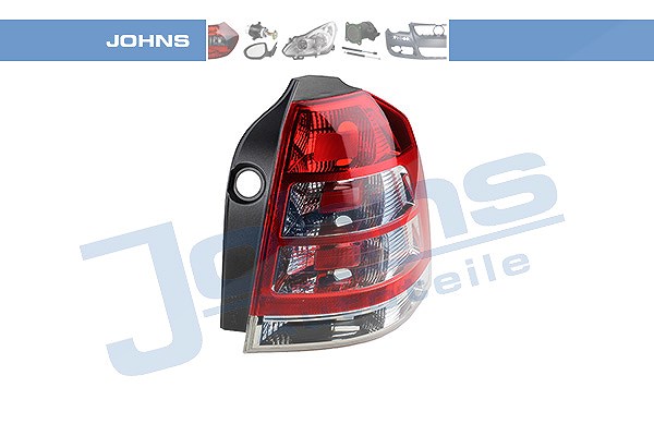 Johns Heckleuchte, Blinker glasklar, ohne Lampenträger [Hersteller-Nr. 557288-3] für Opel