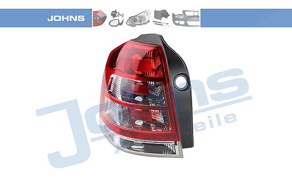 Johns Heckleuchte, Blinker glasklar, ohne Lampenträger [Hersteller-Nr. 557287-3] für Opel