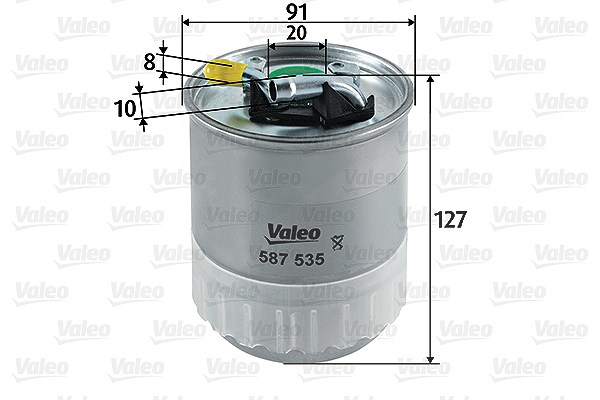 Valeo Kraftstofffilter [Hersteller-Nr. 587535] für Mercedes-Benz, Jeep, Smart, Chrysler