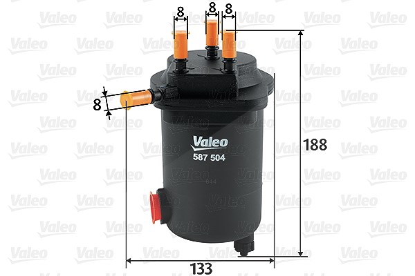 Valeo Kraftstofffilter [Hersteller-Nr. 587504] für Renault, Suzuki, Nissan