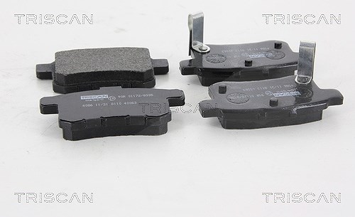 Triscan Bremsbeläge hinten (Satz) [Hersteller-Nr. 811040063] für Honda