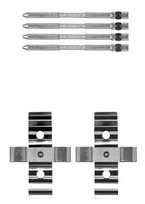 Hella Zubehörsatz, Scheibenbremsbelag [Hersteller-Nr. 8DZ355205-261] für Alfa Romeo, Alpine, Opel, Vauxhall, Renault, Abarth