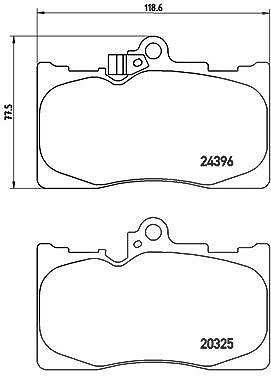 Brembo Bremsbelagsatz, Scheibenbremse P 83 072 Für Lexus Toyota - Bild 10