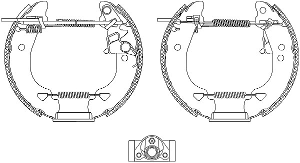 Hella Bremsbackensatz [Hersteller-Nr. 8DB355004-331] für Fiat, Autobianchi