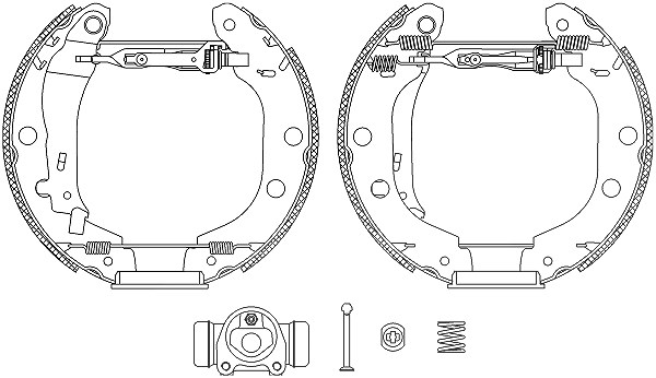 Hella Bremsbackensatz [Hersteller-Nr. 8DB355004-671] für Renault, Nissan
