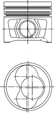 Kolbenschmidt Kolben [Hersteller-Nr. 40408600] für Audi, VW, Seat, Skoda