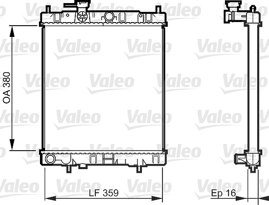 Valeo Kühler, Motorkühlung [Hersteller-Nr. 731287] für Nissan