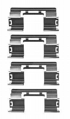 Hella Zubehörsatz, Scheibenbremsbelag [Hersteller-Nr. 8DZ355204-351] für Chevrolet, Buick, Opel, Vauxhall