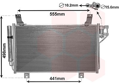 Van Wezel Kondensator, Klimaanlage [Hersteller-Nr. 27005264] für Mazda