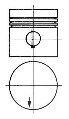 Kolbenschmidt Kolben [Hersteller-Nr. 91430630] für Mercedes-Benz