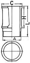 Kolbenschmidt Zylinderlaufbuchse [Hersteller-Nr. 89301110] für Citroën, Peugeot, Fiat