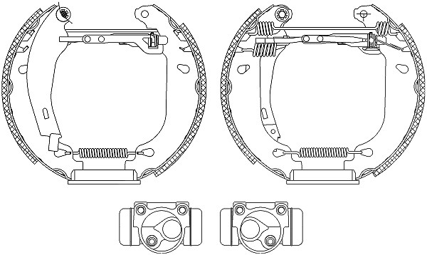 Hella Bremsbackensatz [Hersteller-Nr. 8DB355003-871] für Renault