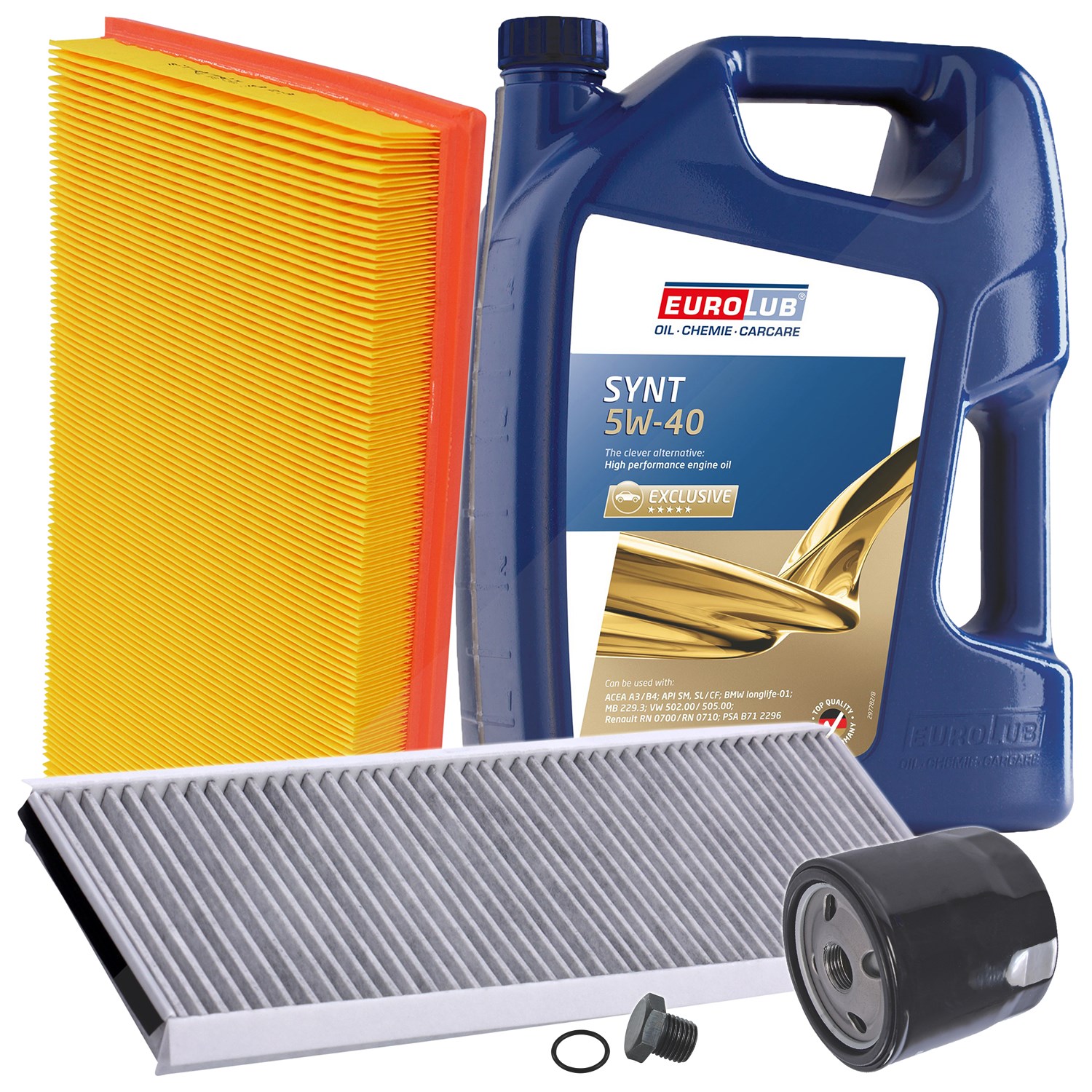 Bestprice Inspektionspaket Filtersatz SET A + 5l ÖL [Hersteller-Nr. 10493602] für Opel