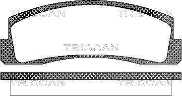 Triscan Bremsbelagsatz, Scheibenbremse [Hersteller-Nr. 811070124] für Lada