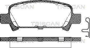 Triscan Bremsbelagsatz, Scheibenbremse [Hersteller-Nr. 811068174] für Subaru