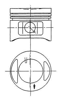 Kolbenschmidt Kolben [Hersteller-Nr. 94910700] für Autobianchi, Fiat, Lancia
