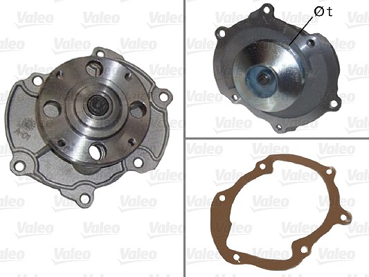 Valeo Wasserpumpe [Hersteller-Nr. 506866] für Chevrolet, Alfa Romeo, Saab, Suzuki, Cadillac, Opel, Vauxhall