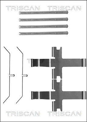 Triscan Zubehörsatz, Scheibenbremsbelag [Hersteller-Nr. 8105131647] für Toyota