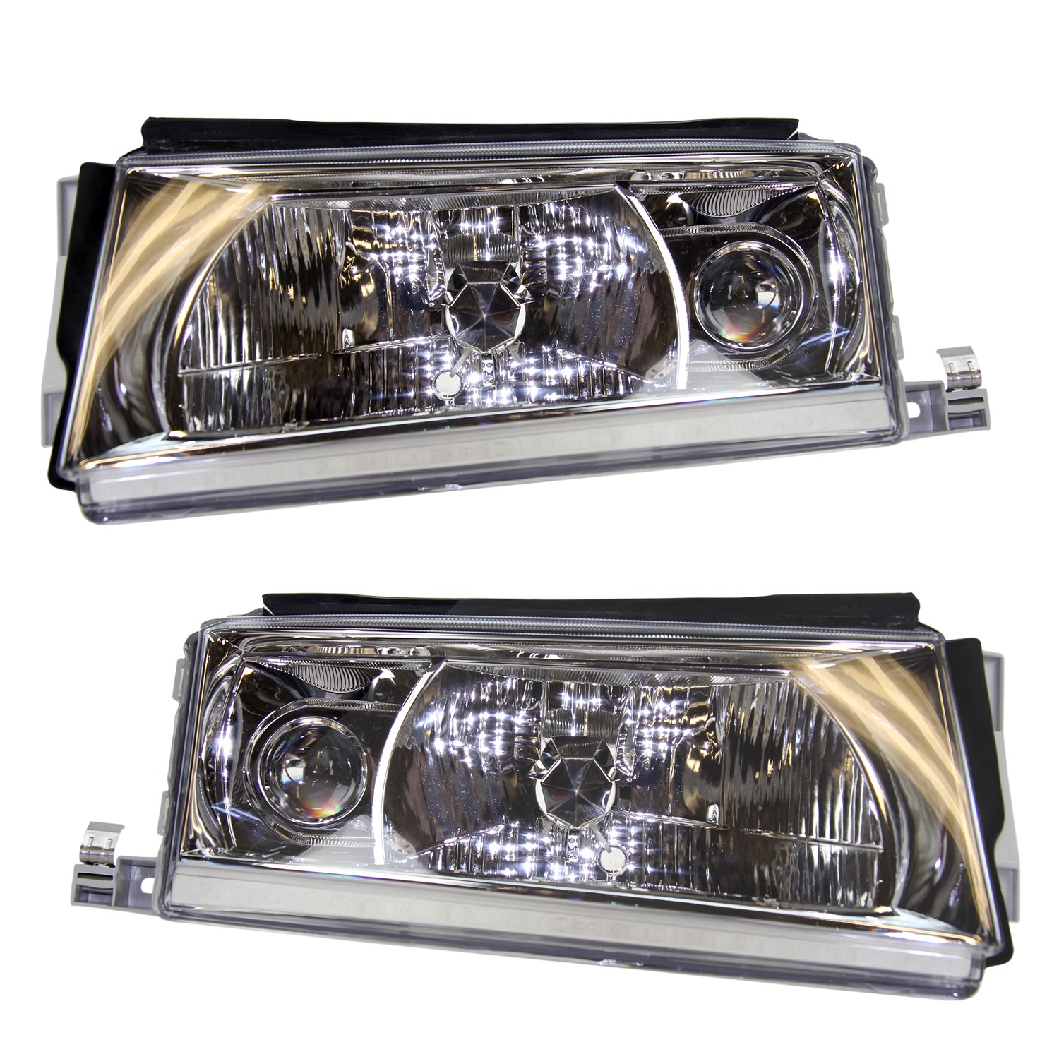 Bestprice 2x Scheinwerfer H4/H3 ohne Stellmotor und NSW [Hersteller-Nr. 10429180] für Skoda