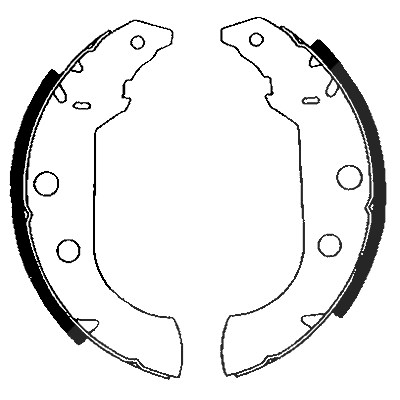 Hella Bremsbackensatz [Hersteller-Nr. 8DB355001-101] für Peugeot, Citroën