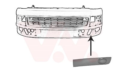Van Wezel Lüftungsgitter, Stoßfänger [Hersteller-Nr. 5790491] für VW
