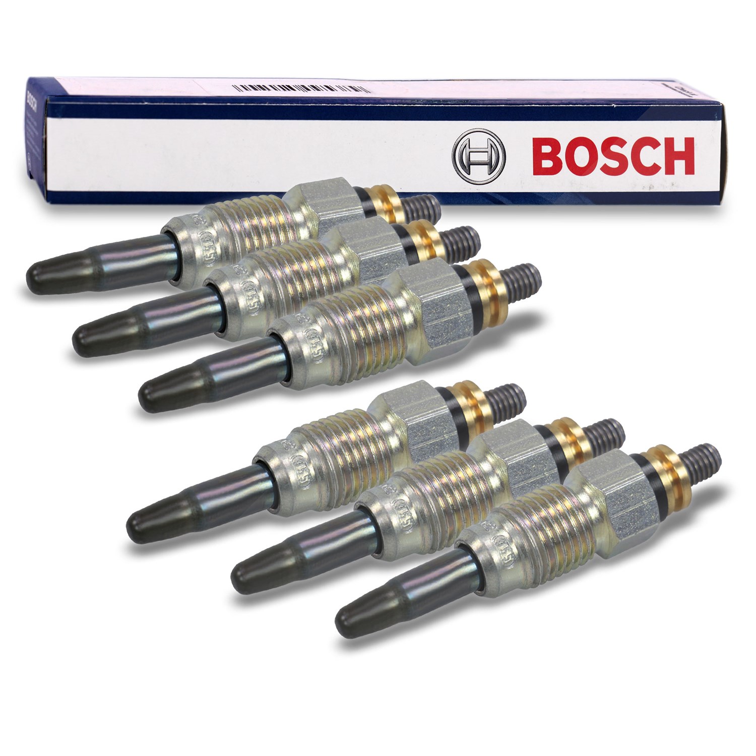 Bosch 6x Glühkerze [Hersteller-Nr. 0250201032] für VW, Volvo