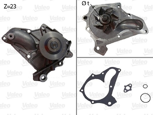 Valeo Wasserpumpe [Hersteller-Nr. 506624] für Toyota