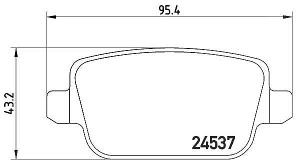 Brembo Bremsbelagsatz, Scheibenbremse [Hersteller-Nr. P44016] für Land Rover, Proton