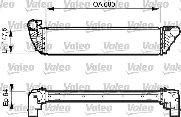 Valeo Ladeluftkühler [Hersteller-Nr. 817828] für Renault