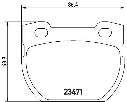 Brembo Bremsbelagsatz, Scheibenbremse [Hersteller-Nr. P44006] für Land Rover