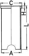 Kolbenschmidt Zylinderlaufbuchse [Hersteller-Nr. 89163190] für VW, Volvo, Audi