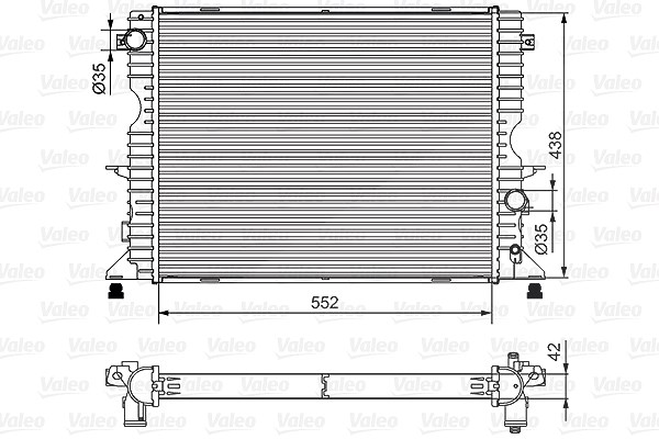 Valeo Kühler, Motorkühlung [Hersteller-Nr. 701545] für Land Rover