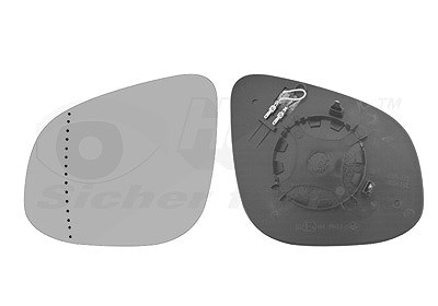 Van Wezel Spiegelglas, Außenspiegel [Hersteller-Nr. 4412837] für Mercedes-Benz, Renault