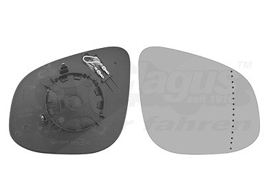 Van Wezel Spiegelglas, Außenspiegel [Hersteller-Nr. 4412838] für Mercedes-Benz, Renault