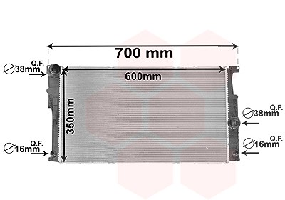 Van Wezel Kühler, Motorkühlung [Hersteller-Nr. 06002447] für BMW