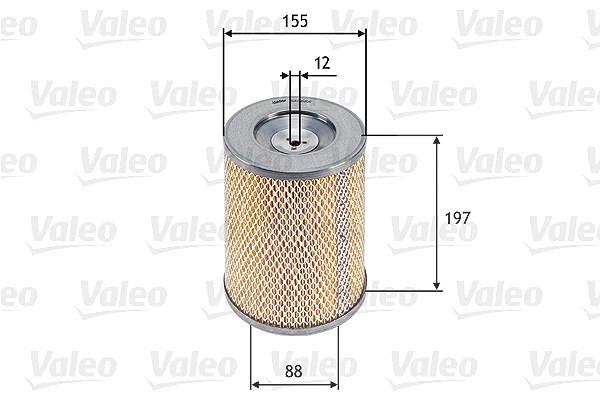 Valeo Luftfilter [Hersteller-Nr. 585666] für Toyota, Mitsubishi, Vauxhall, Isuzu, Lexus, Bedford