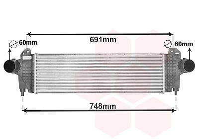 Van Wezel Ladeluftkühler [Hersteller-Nr. 28004129] für Iveco