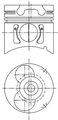 Kolbenschmidt Kolben [Hersteller-Nr. 99371600] für Nissan