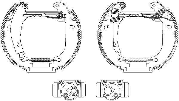 Hella Bremsbackensatz [Hersteller-Nr. 8DB355003-701] für Renault
