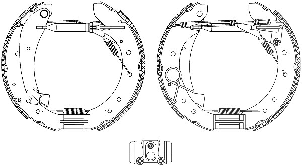 Hella Bremsbackensatz [Hersteller-Nr. 8DB355004-241] für Citroën, Fiat, Peugeot