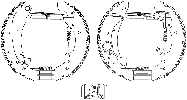Hella Bremsbackensatz [Hersteller-Nr. 8DB355004-231] für Citroën, Fiat