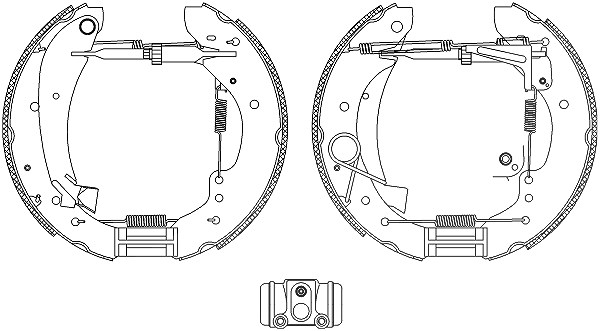 Hella Bremsbackensatz [Hersteller-Nr. 8DB355004-221] für Citroën, Fiat