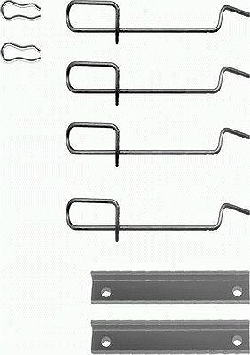 Hella Zubehörsatz, Scheibenbremsbelag [Hersteller-Nr. 8DZ355203-471] für Peugeot, Alpine, Citroën