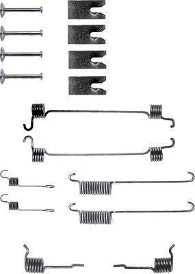Hella Zubehörsatz, Bremsbacken [Hersteller-Nr. 8DZ355200-301] für Ford