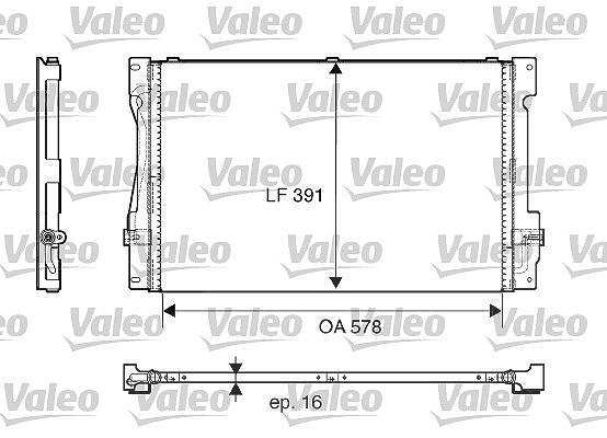 Valeo Kondensator, Klimaanlage [Hersteller-Nr. 817675] für Volvo
