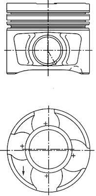 Kolbenschmidt Kolben [Hersteller-Nr. 40356610] für Skoda, Audi, VW, Seat, Mitsubishi