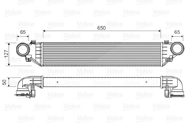 Valeo Ladeluftkühler [Hersteller-Nr. 817760] für Mercedes-Benz