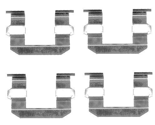 Hella Zubehörsatz, Scheibenbremsbelag [Hersteller-Nr. 8DZ355203-131] für Ssangyong, Hyundai, Kia, Daewoo